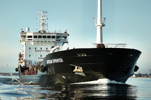 The 8,200-dwt African Sprinter operates off the coast of Namibia, and is one of around 10 vessels deployed by Monjasa in West Africa.