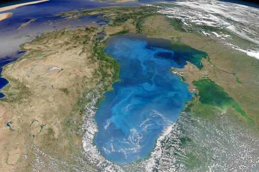 Black Sea satellite image.