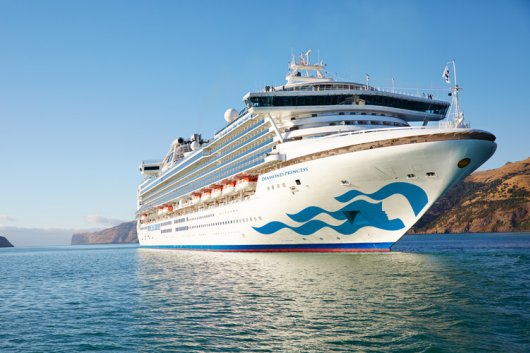 The Diamond Princess, operated by Carnival-owned Princess Cruises.