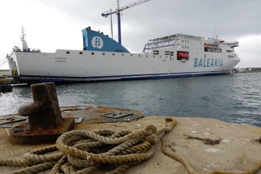 The Balearia-operated Naples ferry.