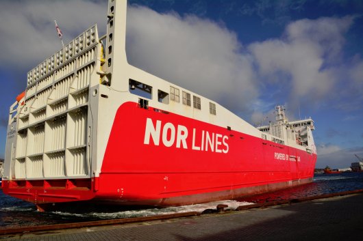 Powered by LNG: The Nor Lines vessel MV Kvitbjorn.