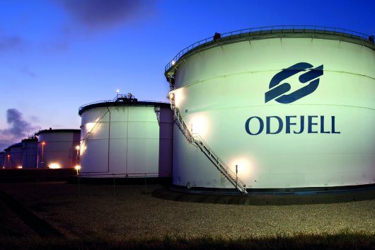 Storage tanks at Odfjell Terminals Rotterdam.