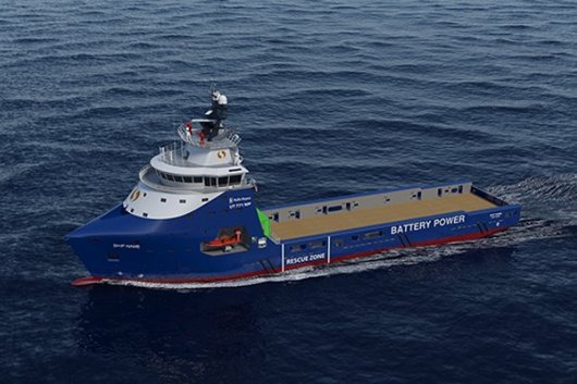 Rolls-Royce's UT 771 WP design incorporates a fuel-saving, wave-piercing bow.