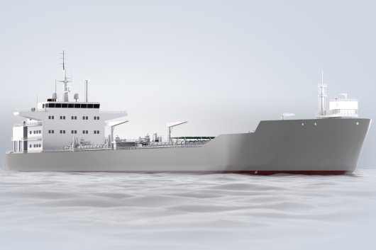Illustration of one of two 125,000-dwt shuttle tankers ordered by AET and contracted to Statoil ASA, for delivery in 2019.