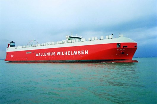 The Wilhelmsen Tarago is one of the three vessels with the 25 MW Wartsila Hybrid Scrubber System using seawater to remove SOx from the exhaust gas.