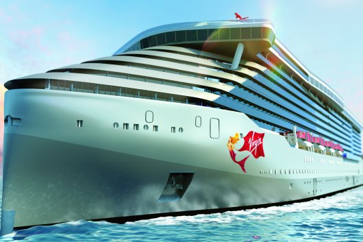 Virgin Voyages vessel.