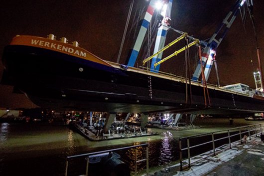 Van Oord's first LNG-fuelled vessel, the Werkendam, was launched in Rotterdam.