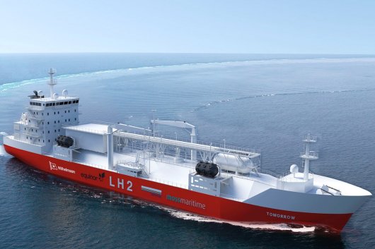 The delivery vessel has a cargo capacity of 9,000 cubic metres, where liquefied hydrogen would be stored at -253 °C.