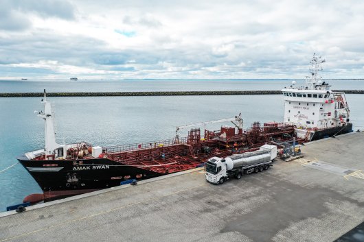 The Amak Swan - owned by Uni-Tankers and operated by Bunker One - has been trialling the use of biofuel prior to its rollout to customers. 