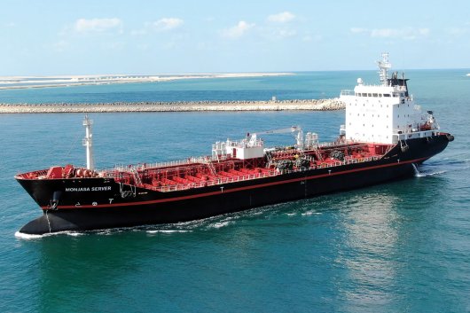 The 9,600-dwt tanker Monjasa Server, acquired from Golden-Agri Stena, features five tank segregations for the storage of multiple fuel grades.