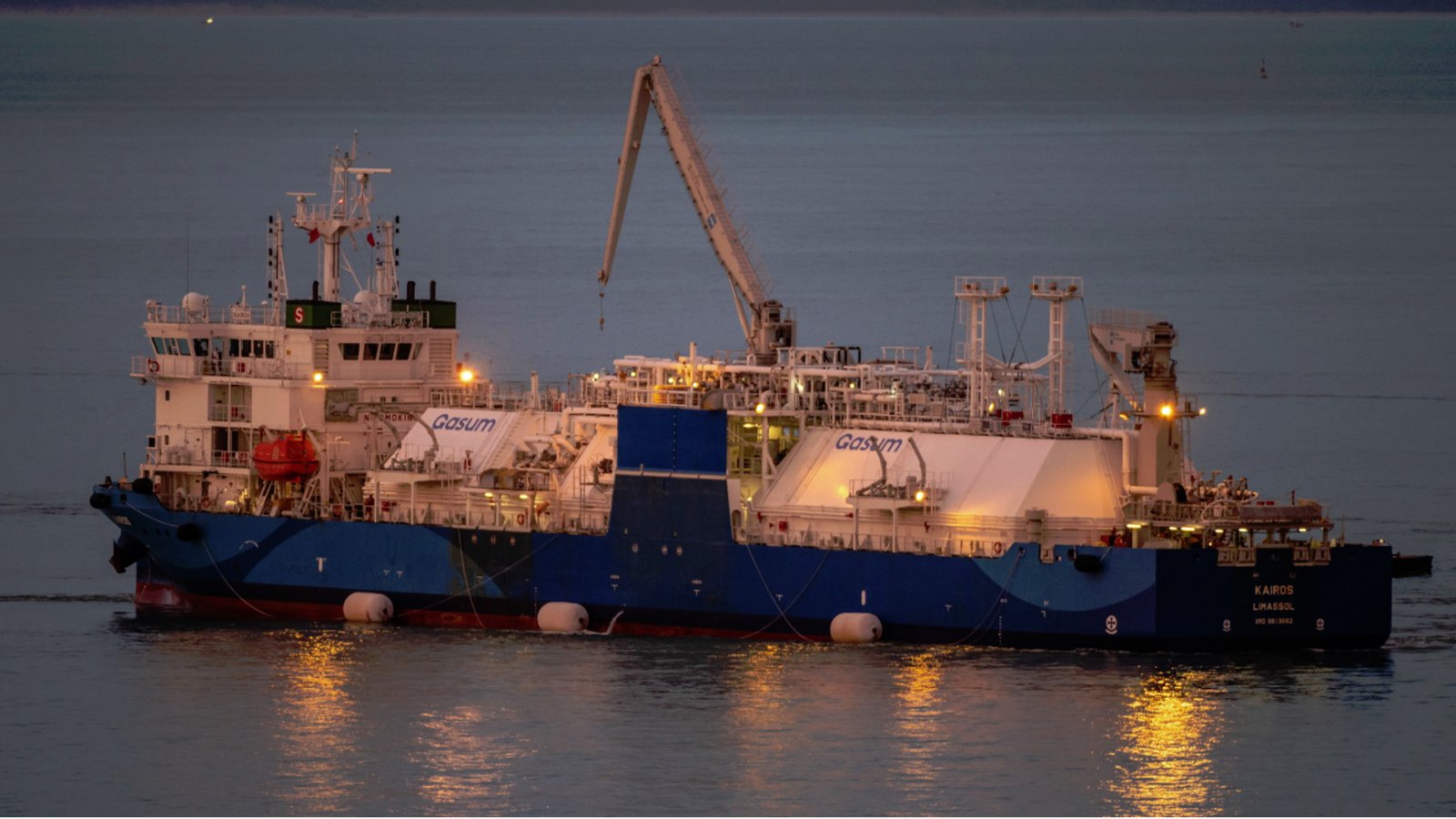 Gasum's LNG bunker vessel, Kairos.