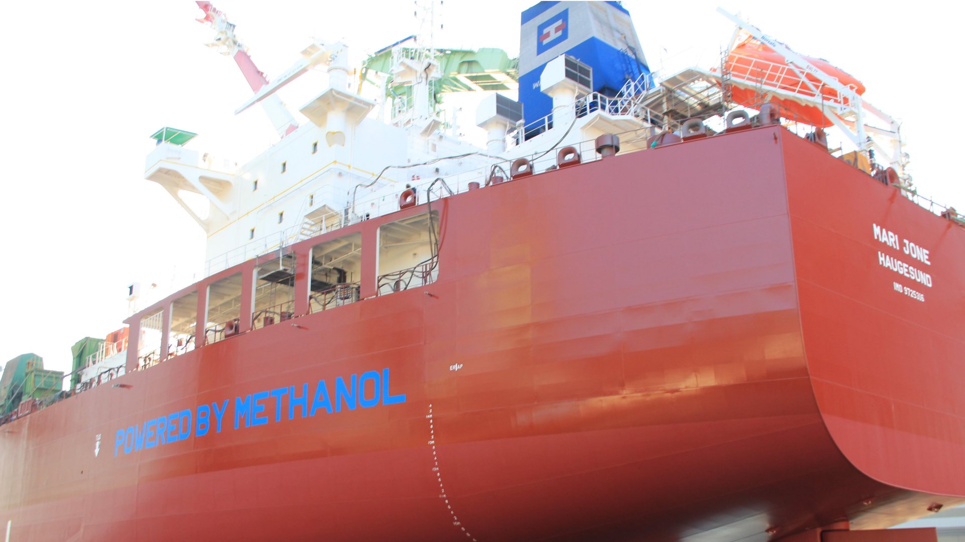 The methanol-powered tanker Mari Jone.