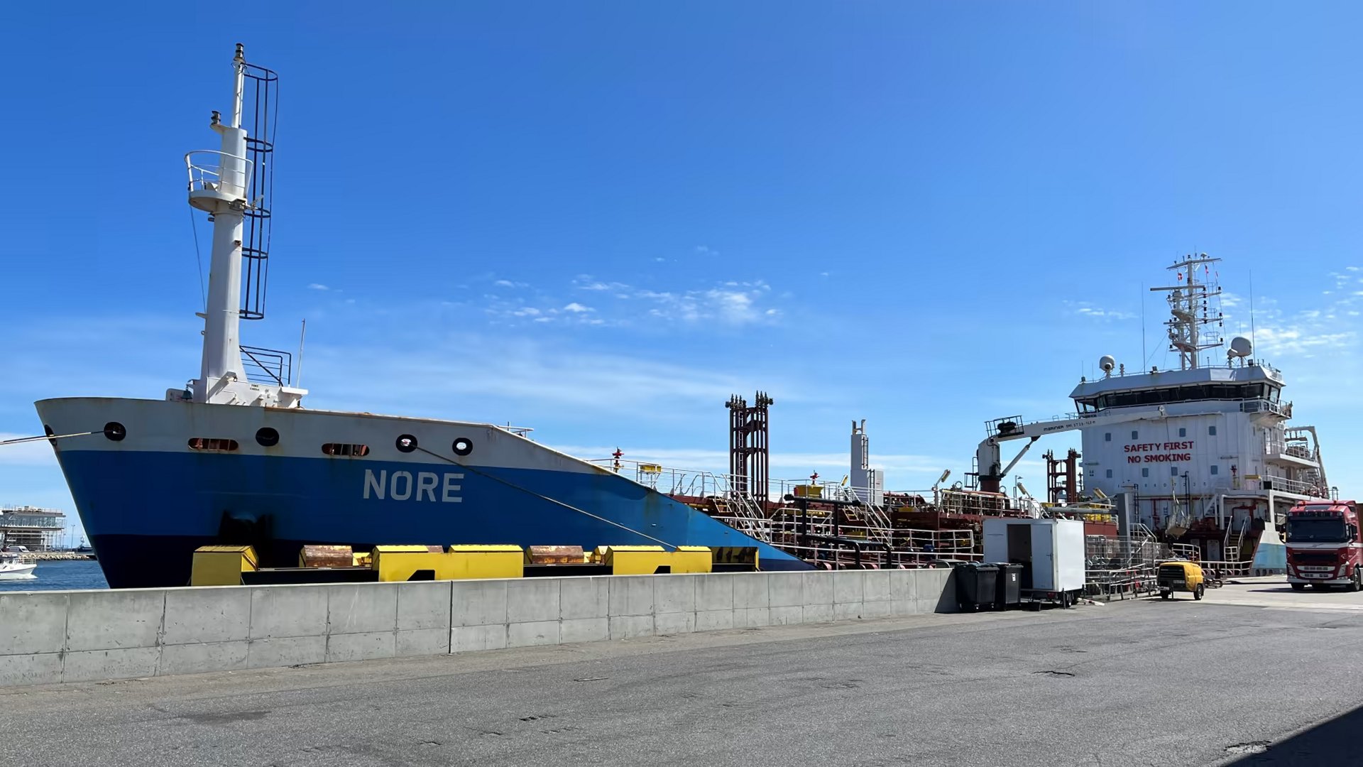 The methanol-ready bunker tanker MT Nore.