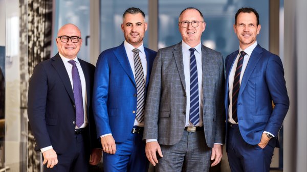 Bunker Holding's executive management team, from left to right: CCO Anders Grønborg,  COO Peder Møller, CEO Keld R. Demant and CFO Michael Krabbe.