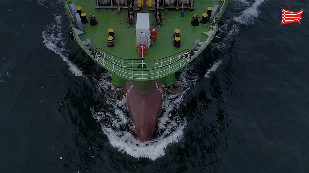 Cosulich Marine Energy vessel and logo