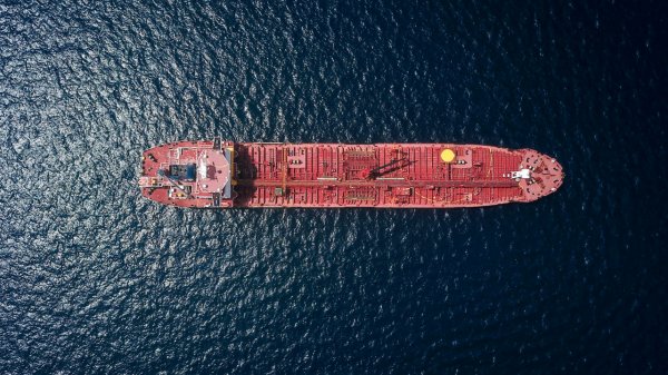 Birdseye view of a ship.