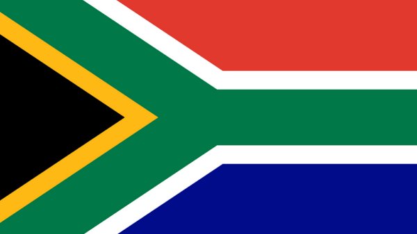 South Africa flag illustration.