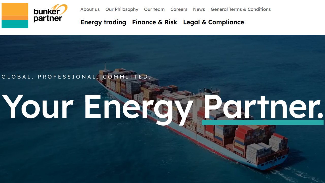 Bunker Partner homepage.