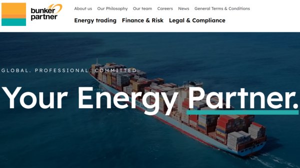 Bunker Partner homepage.