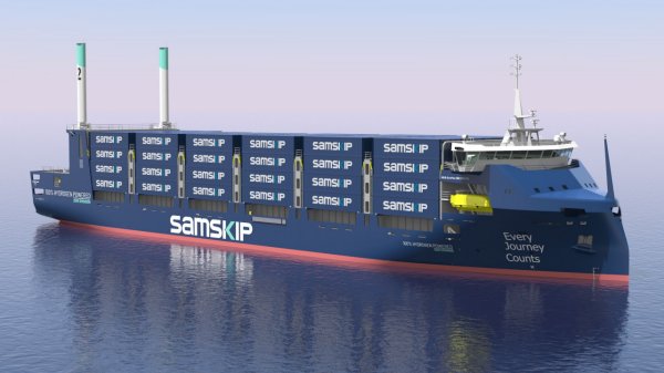 Samskip containership illustration.