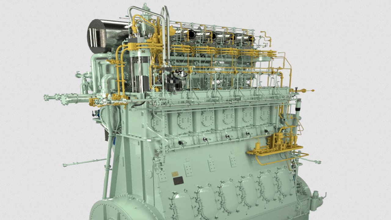 The Everllence B&W ME-LGIM engine.