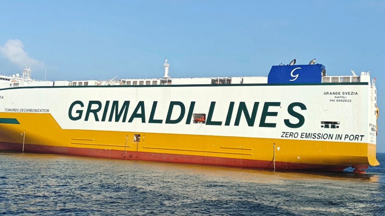Grimaldi's ammonia-ready car carrier Grande Svezia.