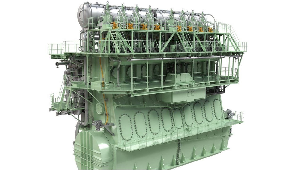 The Everllence B&W ME-GI engine.