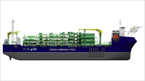 Rendering of Green Ammonia FPSO.