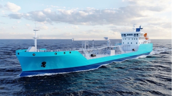Render of Petroineos’ new bunker vessel for southern France.