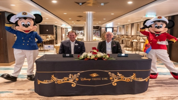 Disney Destiny delivery ceremony.