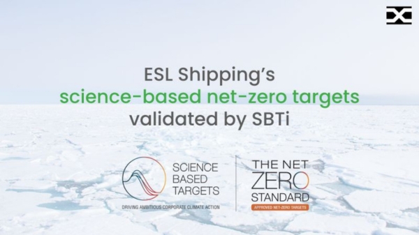 ESL Shipping’s SBTi net-zero target validation.