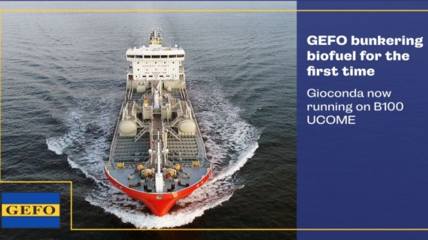 GEFO's chemical tanker Gioconda.