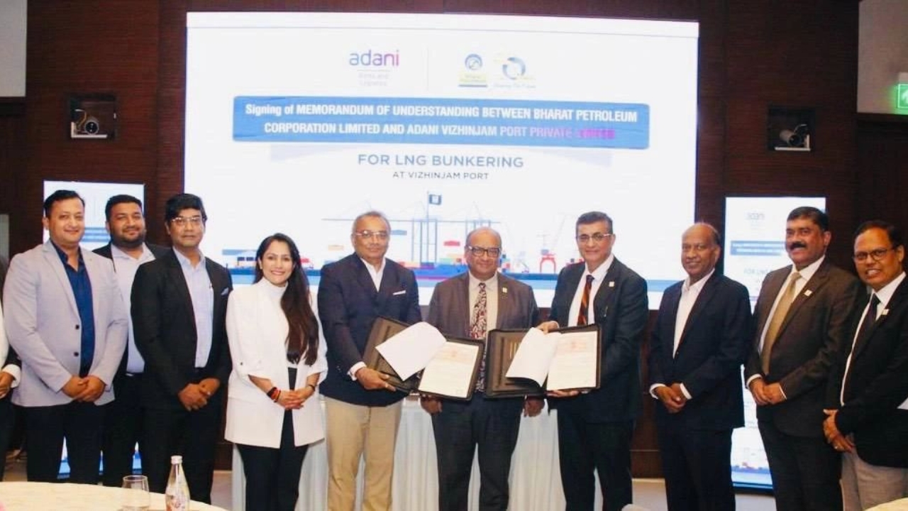 Adani Ports and BPCL sign MoU Adani Ports and BPCL sign MoU.