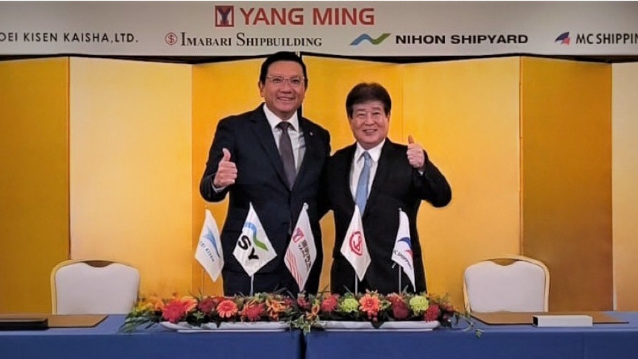 Contract signing ceremony.