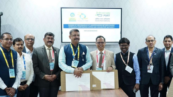 BPCL and Cochin Port sign MoU BPCL and Cochin Port sign MoU.