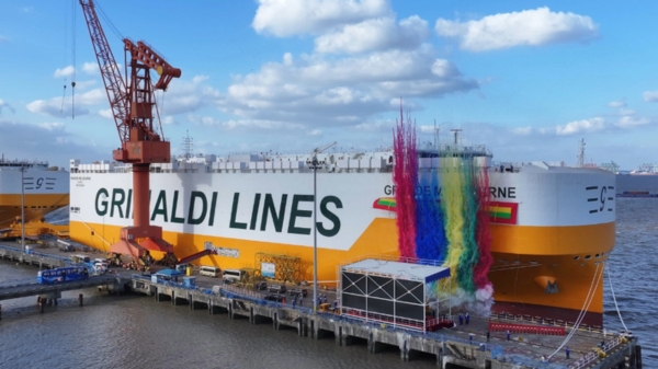 Grimaldi's Grande Melbourne vessel Grimaldi's Grande Melbourne vessel.