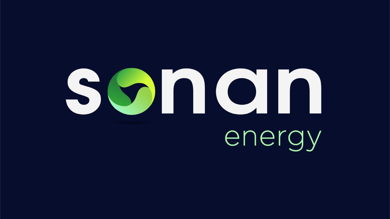 Sonan Energy Panama logo with blue background.