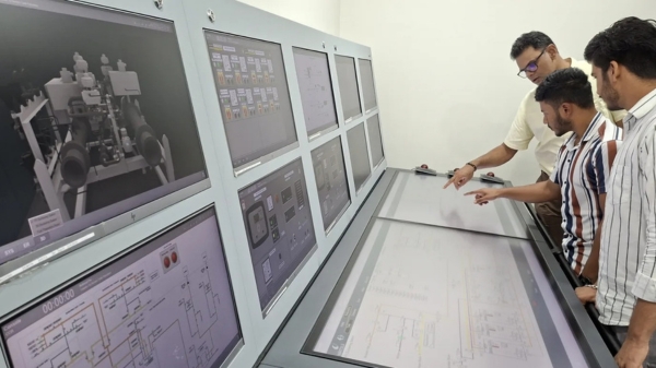 Methanol bunkering training simulator.