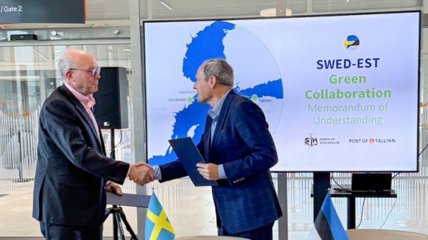 Port of Tallinn and Ports of Stockholm sign MoU.