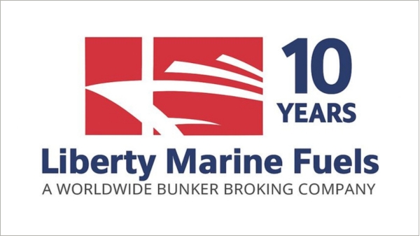 Liberty Marine Fuels 10-year anniversary graphic.