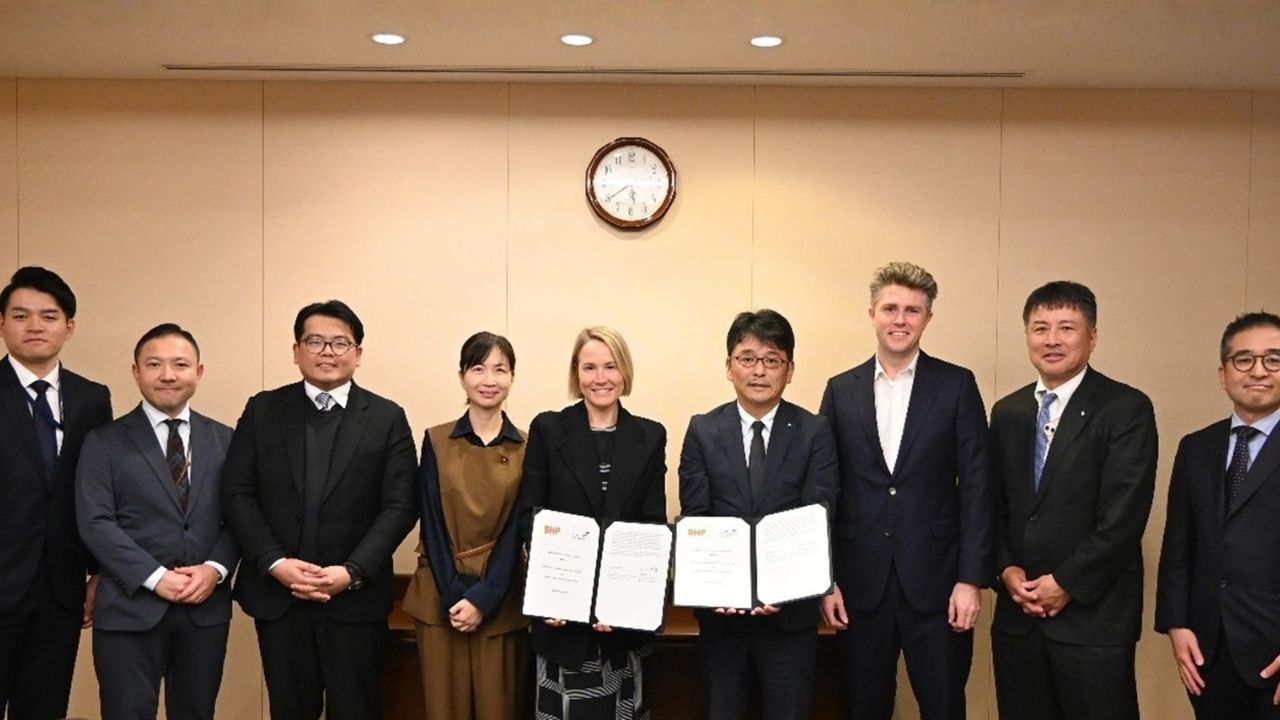 NYK Line and BHP Group sign MoU.