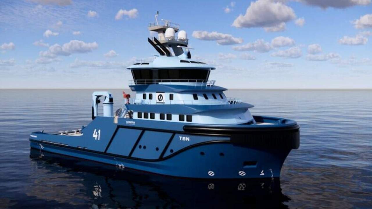 Østensjø Rederi newbuild tug render.