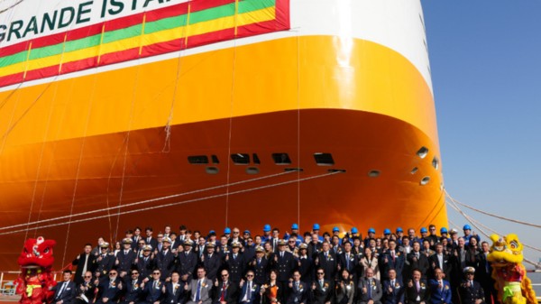 Delivery ceremony of the Grande Istanbul vessel.
