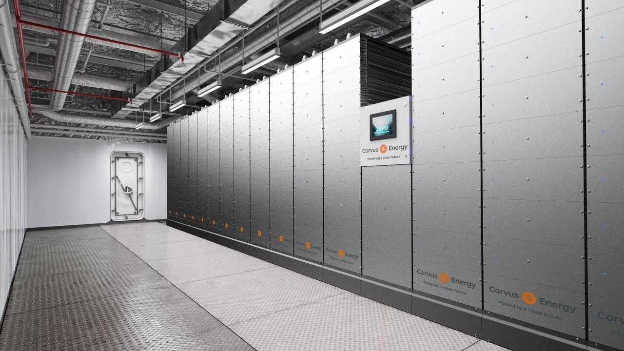 Corvus Energy Blue Whale NxtGen battery system.