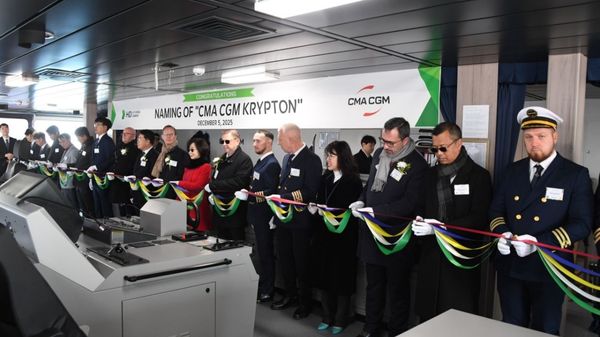CMA CGM Krypton naming ceremony.