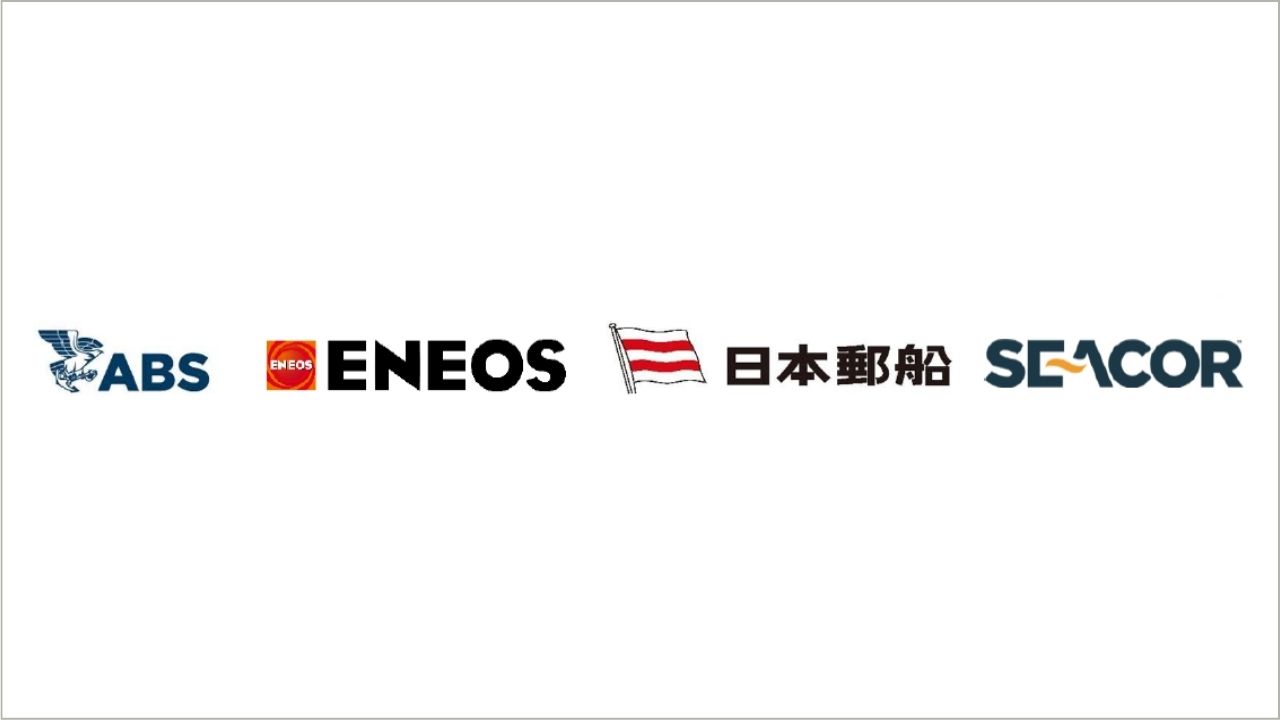 ABS, Eneos, NYK Line and SeacorHoldings logos side by side.
