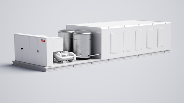 Conceptual illustration of high-power marine fuel cell unit.