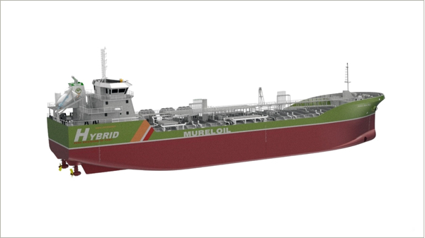 Mureloil 8,000-dwt vessel render.