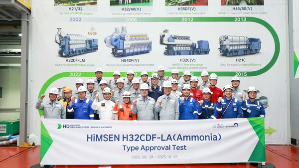 HiMSEN H32CDF-LA engine classification approval test.