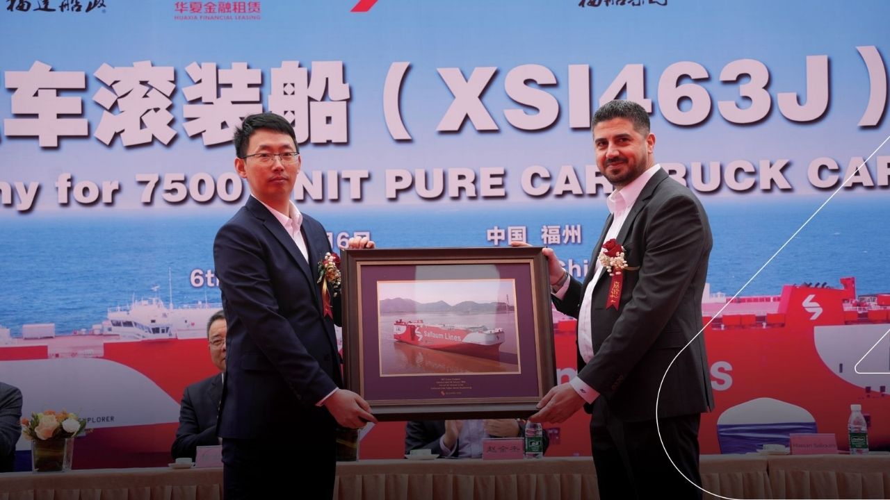 Delivery ceremony of the Ocean Explorer vessel.